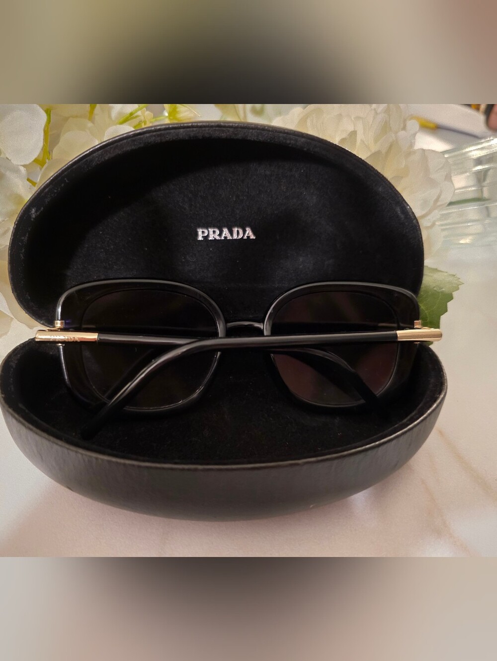 Prada Black Oversized Women's Sunglasses